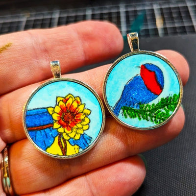 Custom Artesprix Jewelry Pendants with Stamps and Markers