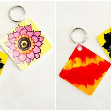 DIY Iron-on-Ink Paint Key Chain with your Home Iron