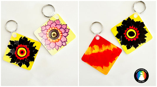 DIY Iron-on-Ink Paint Key Chain with your Home Iron