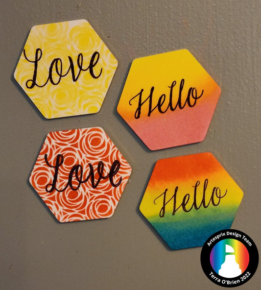 Sublimation Stamps & Stamp Anniething Stencil Magnets with Artesprix