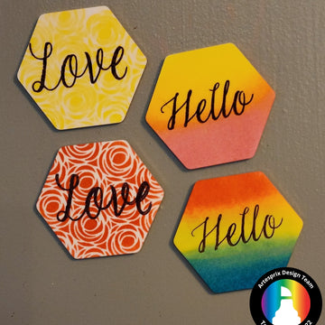 Sublimation Stamps & Stamp Anniething Stencil Magnets with Artesprix