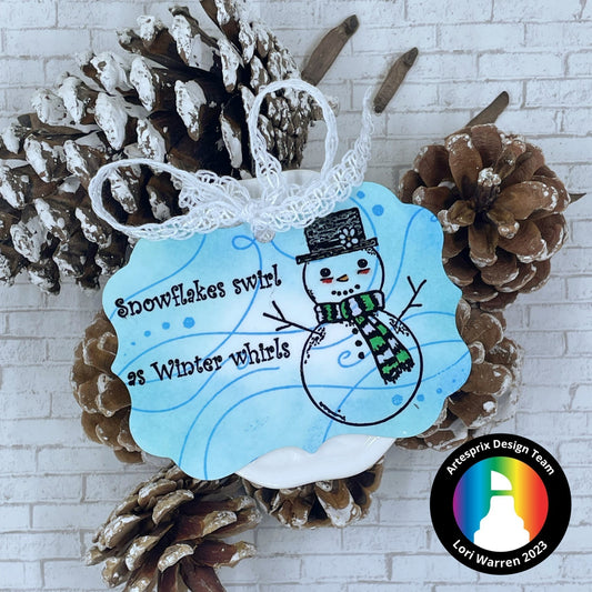 Christmas In July Top Hat Snowman Artesprix Sublimation Ornament