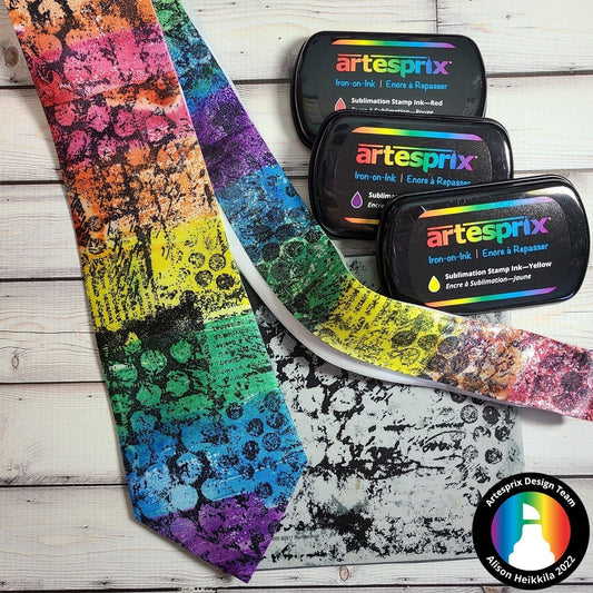 Artesprix Grungy Rainbow Necktie