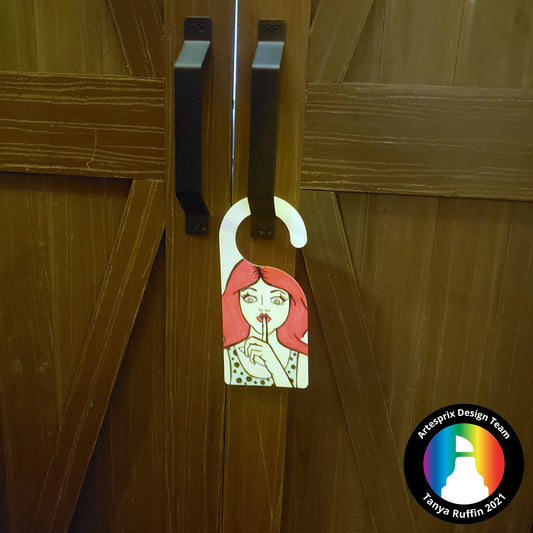 Shhhhh... Sublimation Artesprix Door Hanger