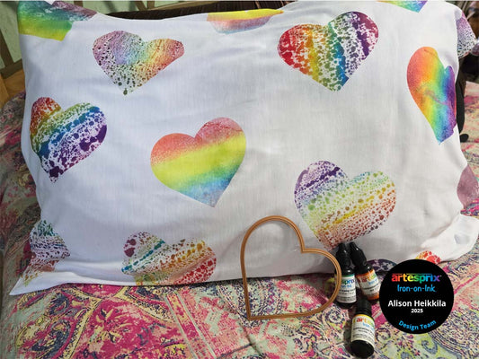 Rainbow Heart Sublimation Pillowcase, What Crafting Dreams Are Made Of!