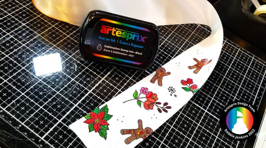 Blank of the Month Custom Holiday Ribbon with Iron-on-Ink