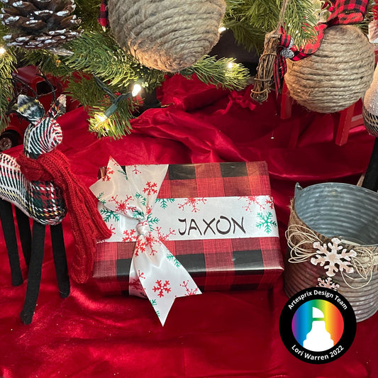 Artesprix December Personalized Blank of the Month Ribbon
