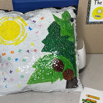 Sensory Sublimation Sequin Pillow Case for the Classroom
