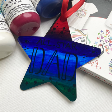 Father's Day Star Ornament with Artesprix Paint