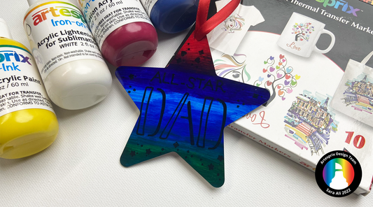 Father's Day Star Ornament with Artesprix Paint