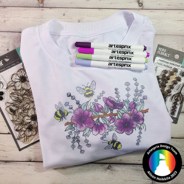 Spring Time Sublimation T-Shirt with Artesprix & Hero Arts