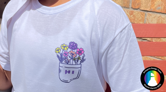 Pocket Full of Flowers Iron-on-Ink T-Shirt