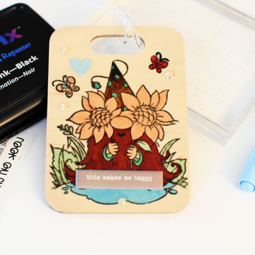 Iron-on-Ink Gnome Bag Tag with Artesprix Sublimation Markers!