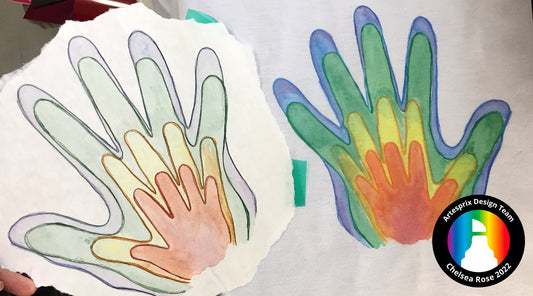 Watercolor Family Handprint Artesprix Shirt