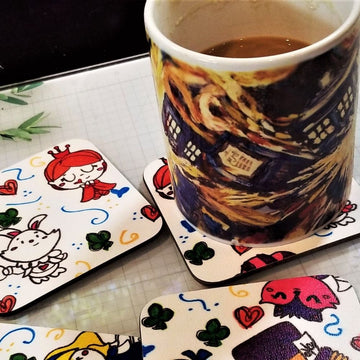 Cute Coasters with Iron-on-Ink