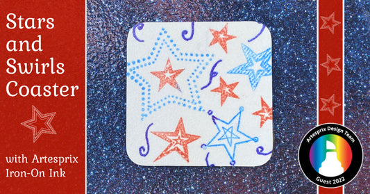 Stars & Swirls Coasters with Iron-on-Ink