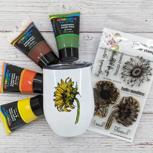 Do's & Don'ts of Creating a Stamped Sunflower Tumbler with Iron-on-Ink