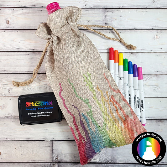 Rainbow Artesprix Wine Bag with Gel Press Plate