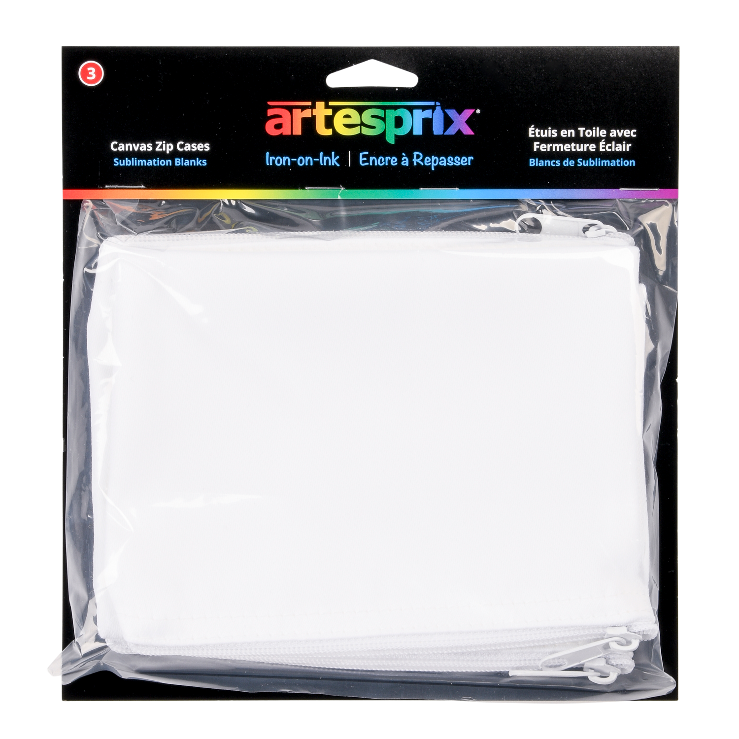 Canvas Zip Case 3ct - Artesprix