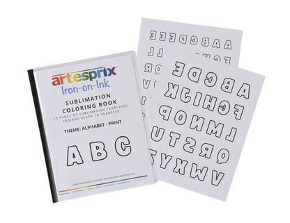 Sublimation Coloring Book: Alphabet Print - Artesprix