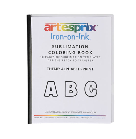 Sublimation Coloring Book: Alphabet Print - Artesprix