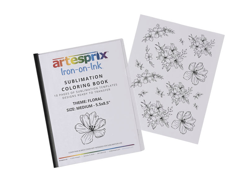 Sublimation Coloring Book: Floral - Artesprix
