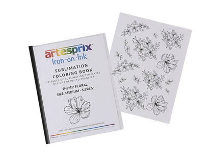 Sublimation Coloring Book: Floral - Artesprix