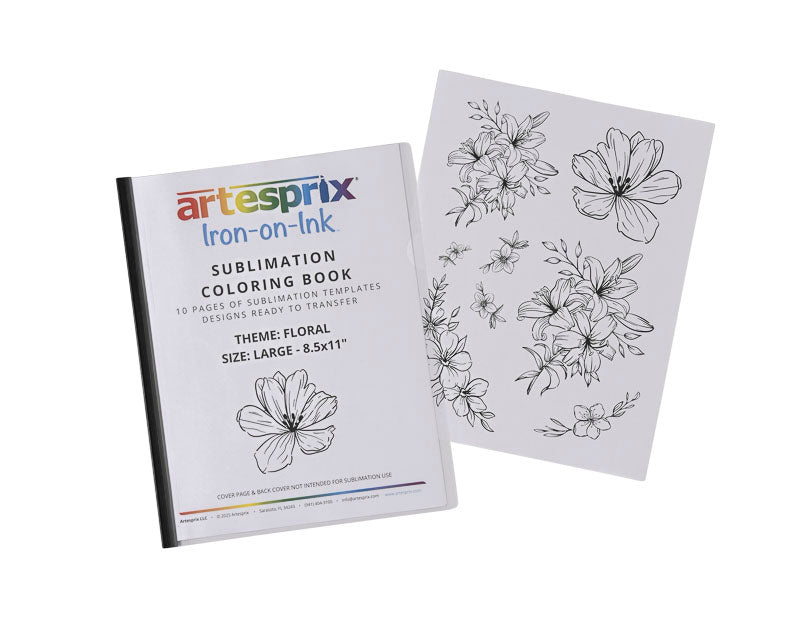 Sublimation Coloring Book: Floral - Artesprix