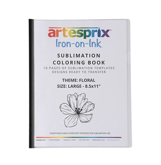 Sublimation Coloring Book: Floral - Artesprix