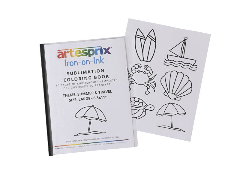 Sublimation Coloring Book: Summer & Travel - Artesprix
