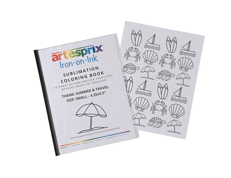 Sublimation Coloring Book: Summer & Travel - Artesprix