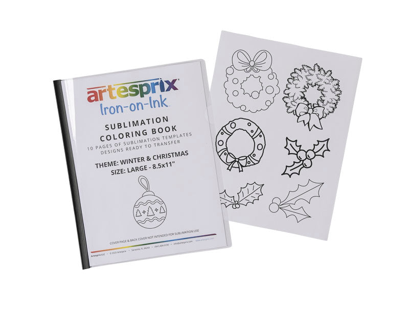 Sublimation Coloring Book: Winter & Christmas - Artesprix