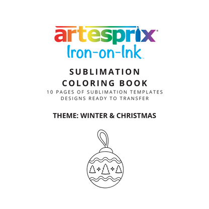 Sublimation Coloring Book: Winter & Christmas