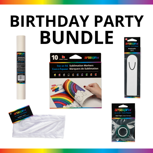 Sublimation Birthday Party Kit for 10: Creativity and Memories Combined!