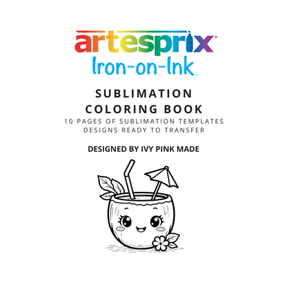 Sublimation Coloring Book: Ivy Pink Made - Artesprix