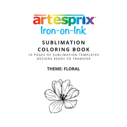 Sublimation Coloring Book: Floral