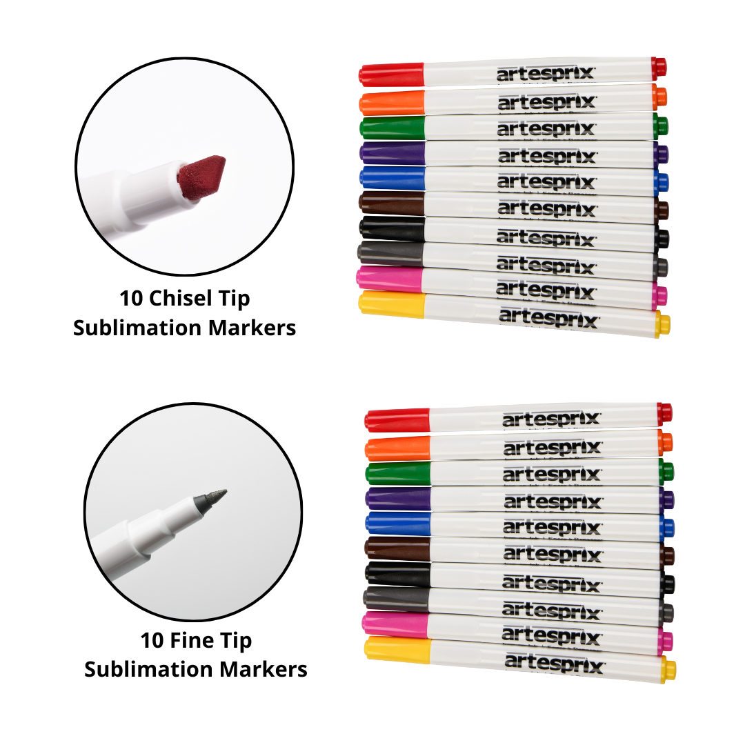 Sublimation Markers Basic Colors Bundle (2)