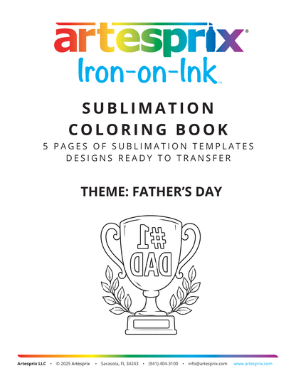 [DIGITAL DOWNLOAD] Sublimation Coloring Book: Father's Day - Artesprix