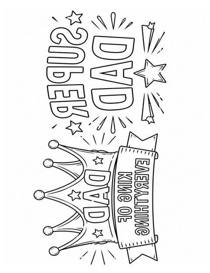 [DIGITAL DOWNLOAD] Sublimation Coloring Book: Father's Day - Artesprix