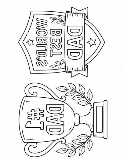 [DIGITAL DOWNLOAD] Sublimation Coloring Book: Father's Day - Artesprix