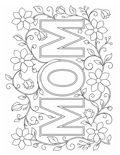 [DIGITAL DOWNLOAD] Sublimation Coloring Book: Mother's Day - Artesprix