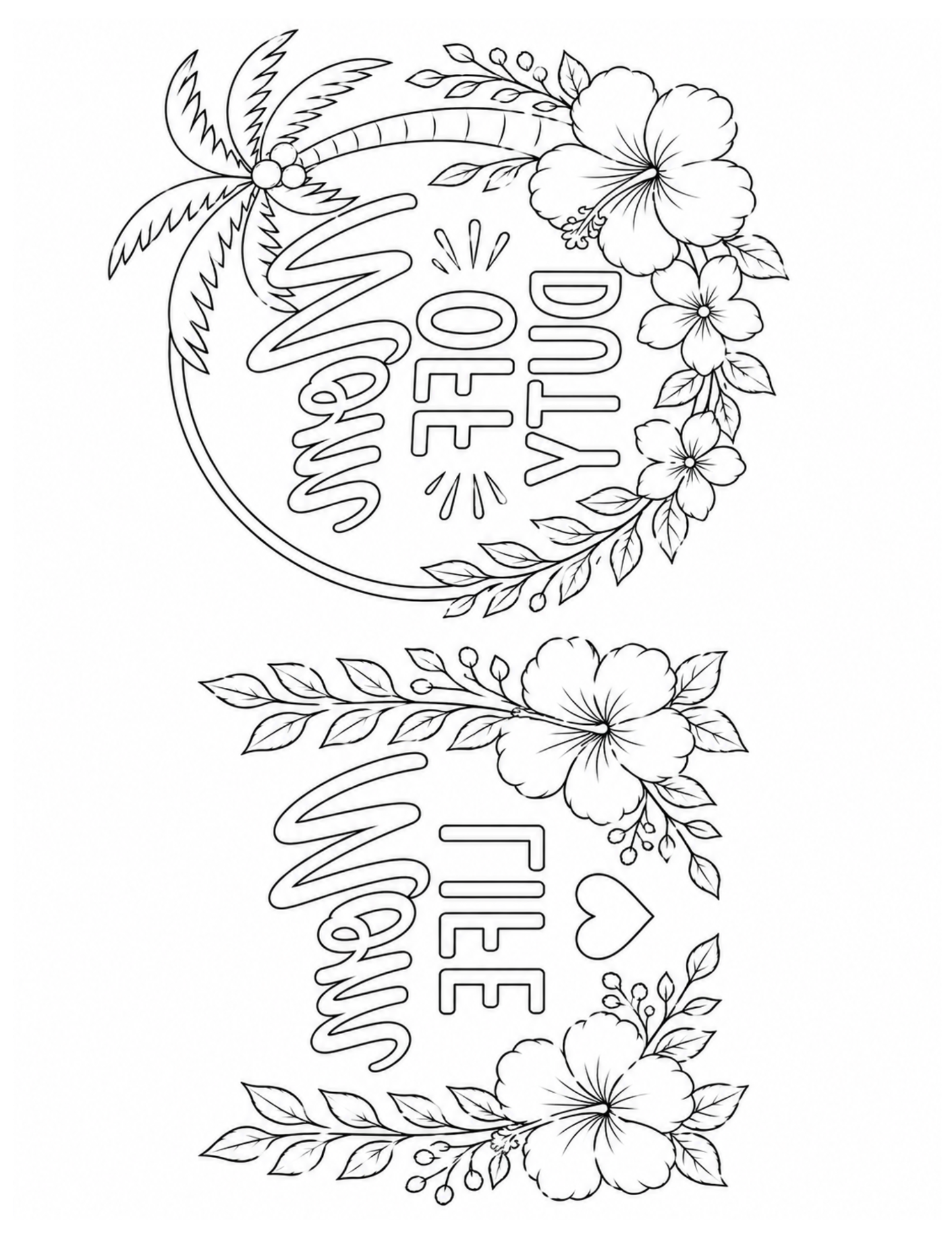[DIGITAL DOWNLOAD] Sublimation Coloring Book: Mother's Day - Artesprix