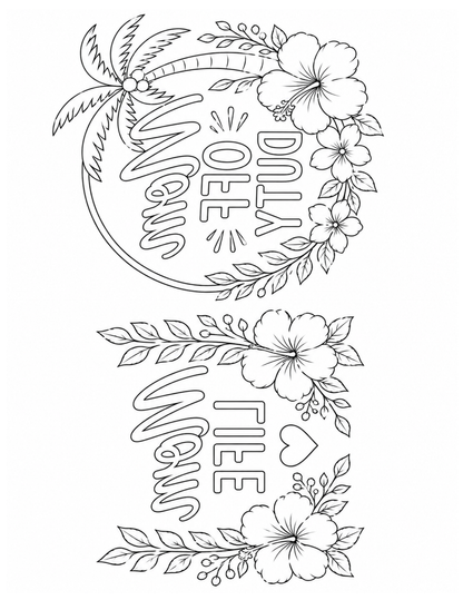[DIGITAL DOWNLOAD] Sublimation Coloring Book: Mother's Day - Artesprix
