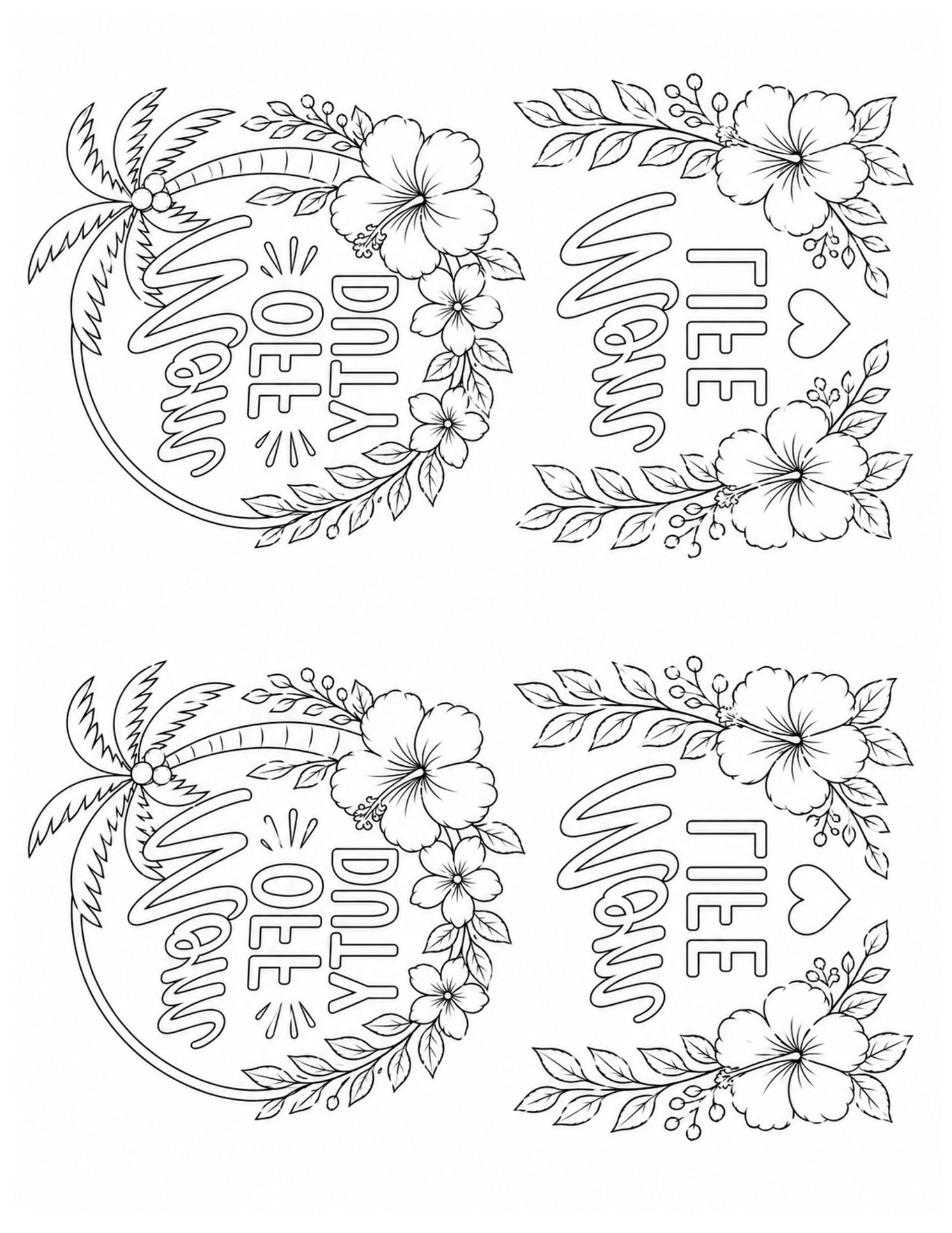 [DIGITAL DOWNLOAD] Sublimation Coloring Book: Mother's Day - Artesprix