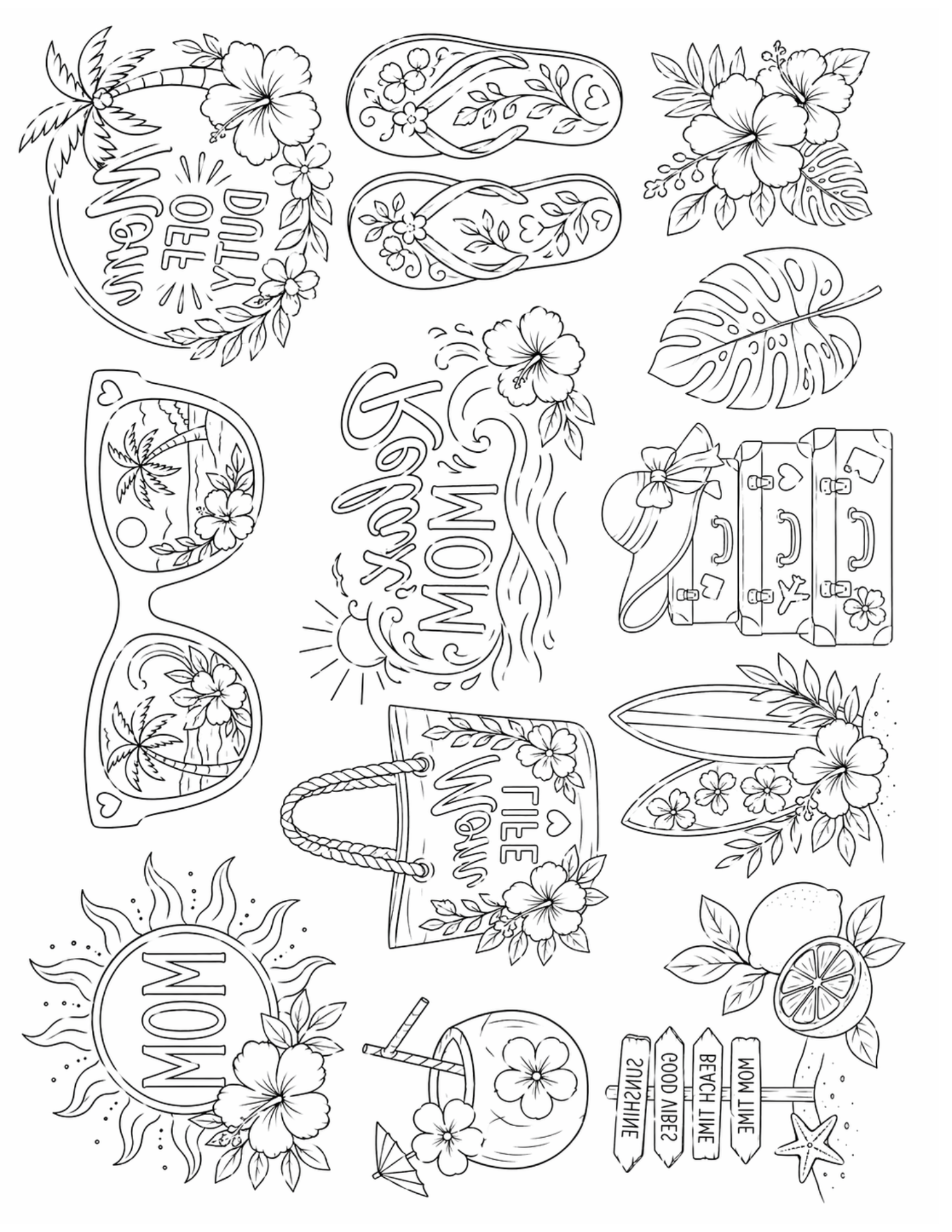 [DIGITAL DOWNLOAD] Sublimation Coloring Book: Mother's Day - Artesprix