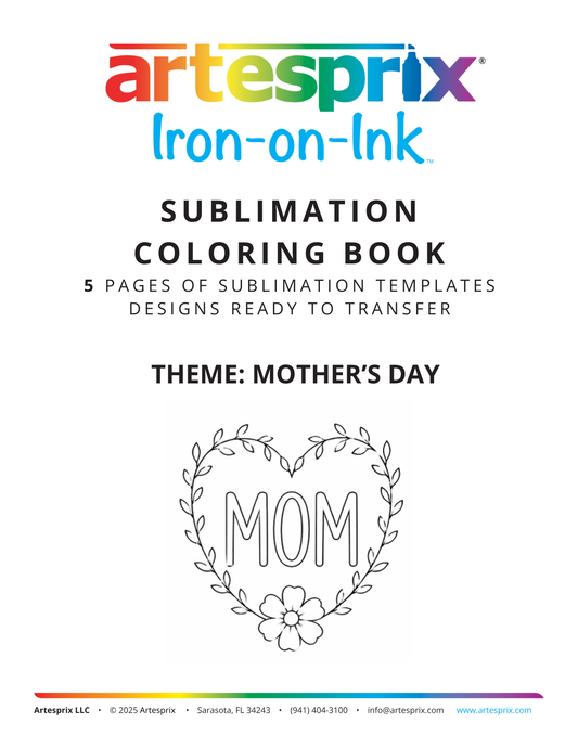 [DIGITAL DOWNLOAD] Sublimation Coloring Book: Mother's Day - Artesprix