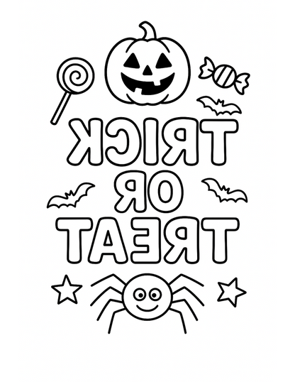 Artesprix Sublimation Coloring Book: Halloween Trick-or-Treat Bags