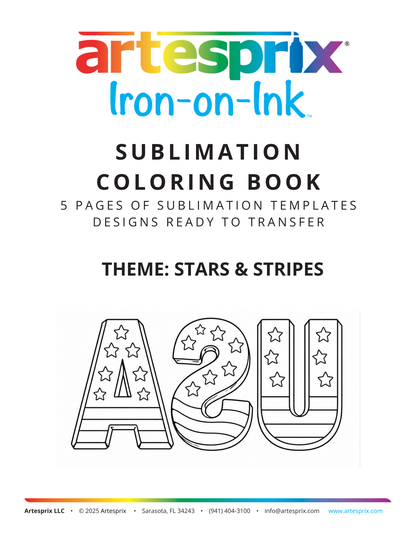 [DIGITAL DOWNLOAD] Sublimation Coloring Book: Stars & Stripes