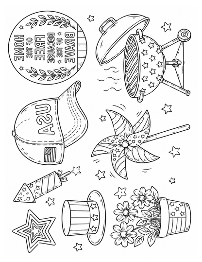 [DIGITAL DOWNLOAD] Sublimation Coloring Book: Stars & Stripes