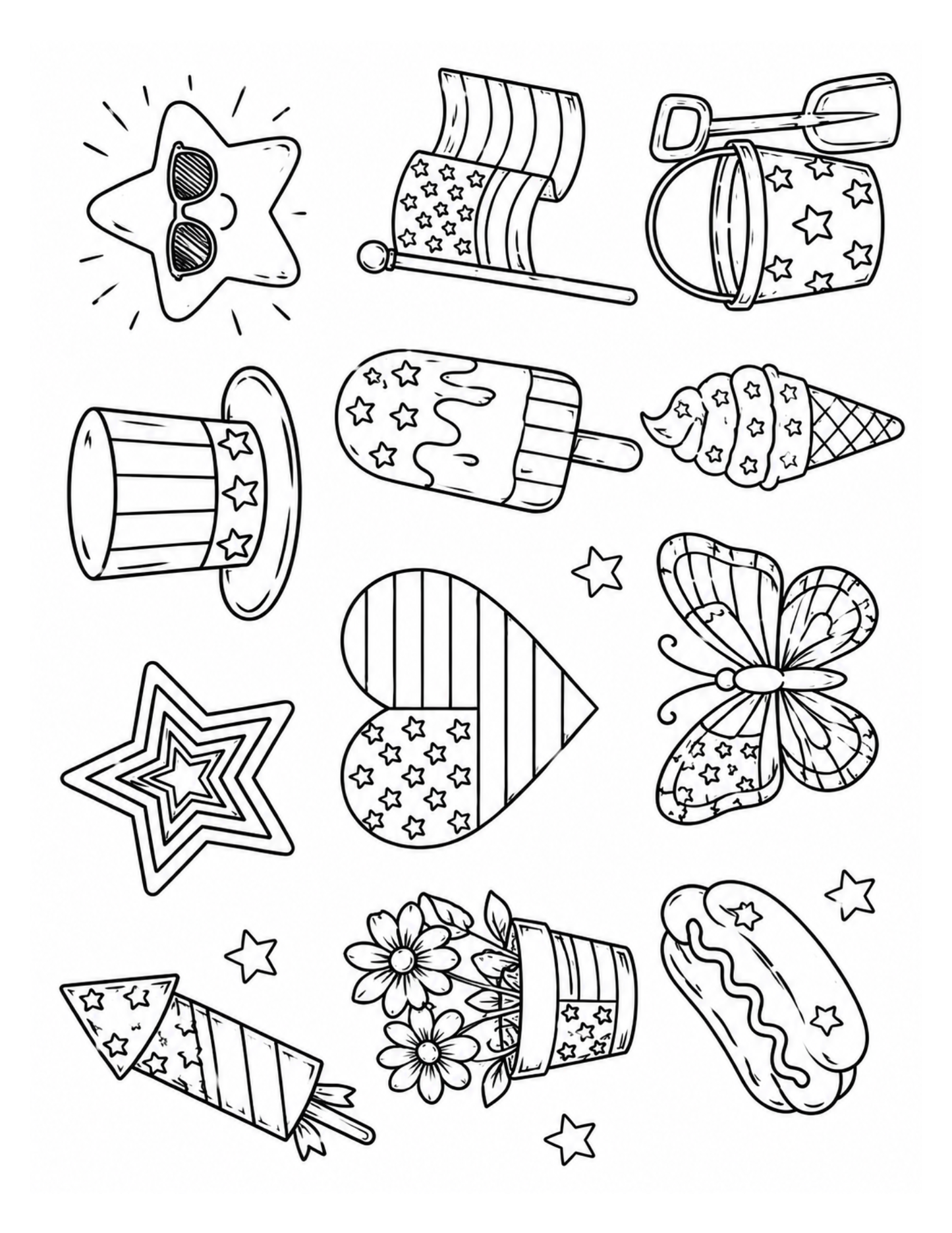 [DIGITAL DOWNLOAD] Sublimation Coloring Book: Stars & Stripes